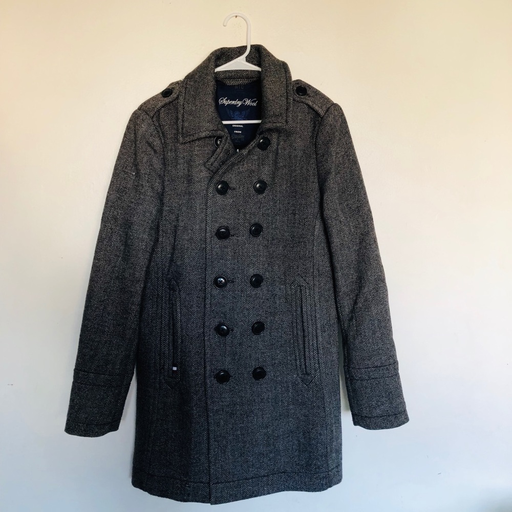 Men’s Superdry wool coat